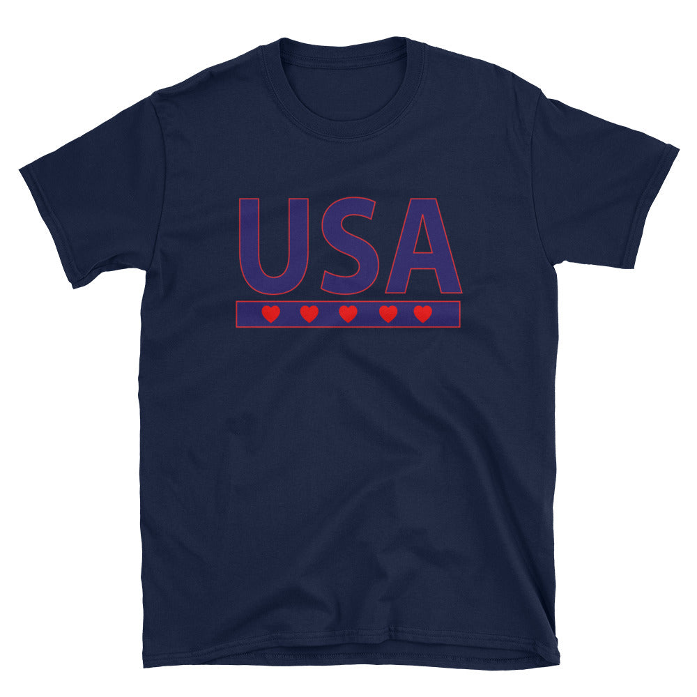 USA Text  Unisex T-Shirt