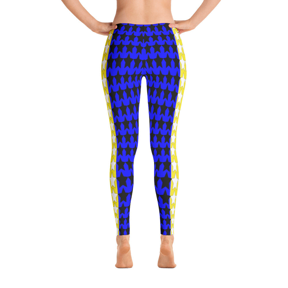 Blue and Yellow All-star Leggings