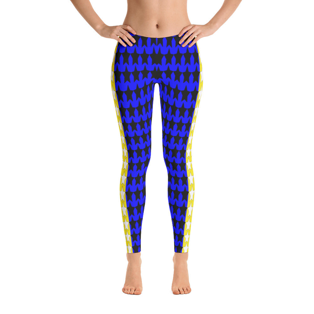 Blue and Yellow All-star Leggings