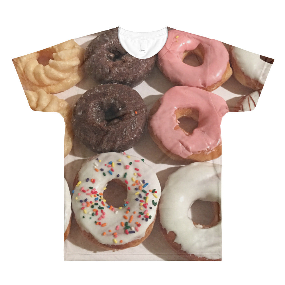 Love Donuts Sublimation men’s crewneck t-shirt